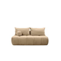 SCHLAFSOFA Anzia - Taupe, Holzwerkstoff/Textil (205/97/85cm) - Fun Möbel