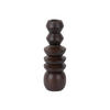 KERZENHALTER Formado Silber 7.5/7.5/23 cm - Braun, Holz (7.5/23/7.5cm) - Present Time
