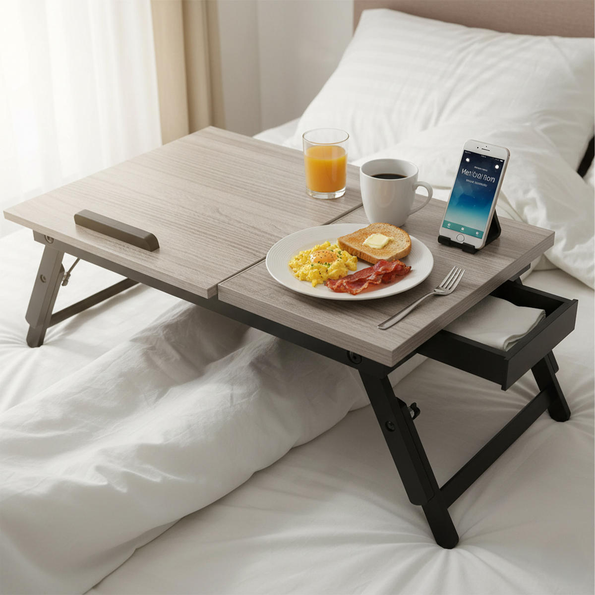 LAPTOPTISCH - Schwarz, Holz/Holzwerkstoff (35/70/19.5cm) - Relaxdays