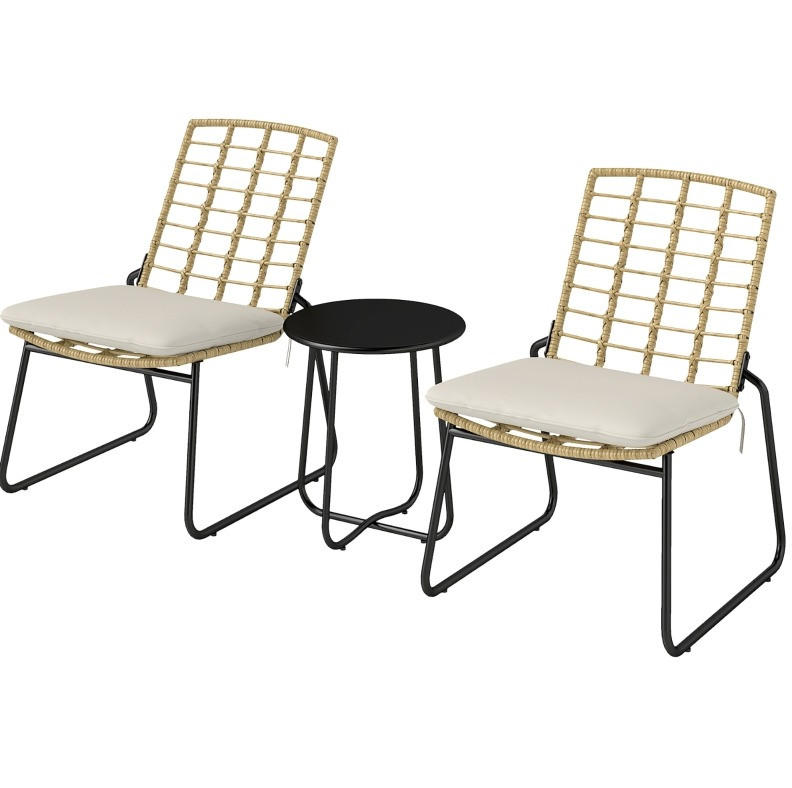 Beauniv Gartenmöbel-Set Beige