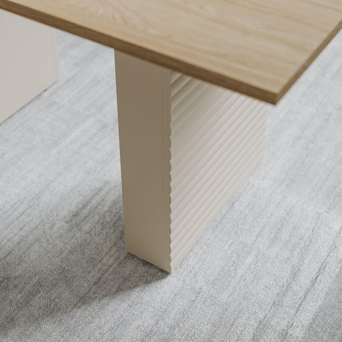 ESSTISCH FLORENCE, ausziehbar von 140–180 cm. - Kaschmir, Holzwerkstoff (90/140/75cm) - Lookway