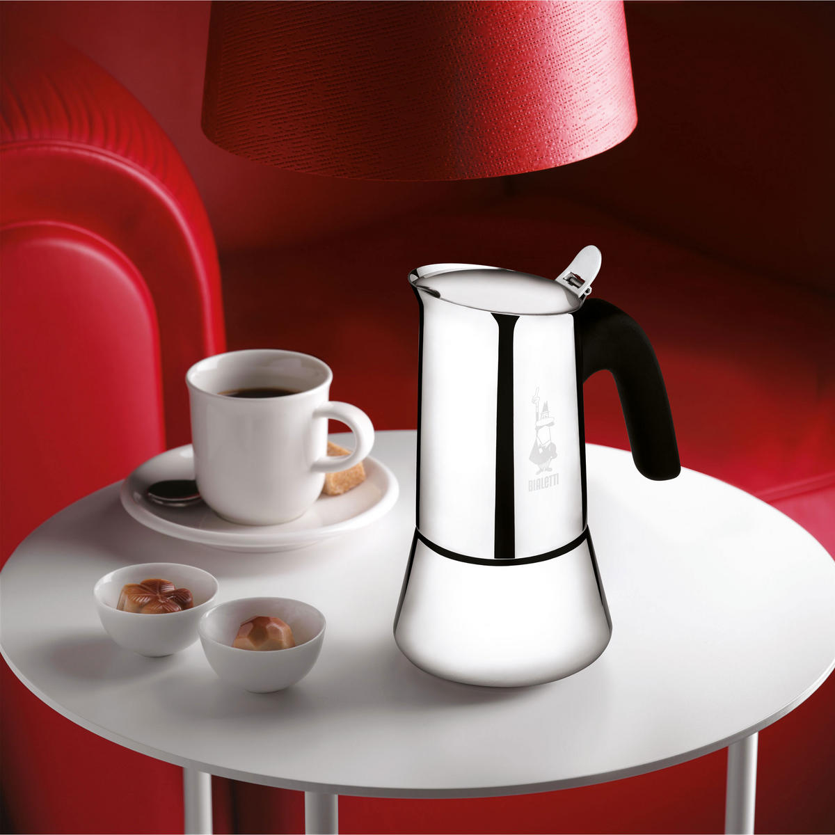 ESPRESSOKOCHER New Venus für 2 Tassen, Edelstahl, Silber, 85 ml - Silberfarben, Metall (10/18/12cm) - Bialetti