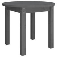 COUCHTISCH Grau Ø 55x45 cm Massivholz Kiefer - Grau, Holz (55/55/45cm) - furnicato