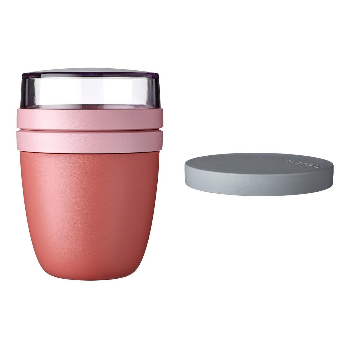 LUNCHPOT SWITCH Ellipse Vivid Mauve 500 ml (+ 200 ml) - Rot/Rosa, Kunststoff (10.7/15.1/10.7cm) - Mepal