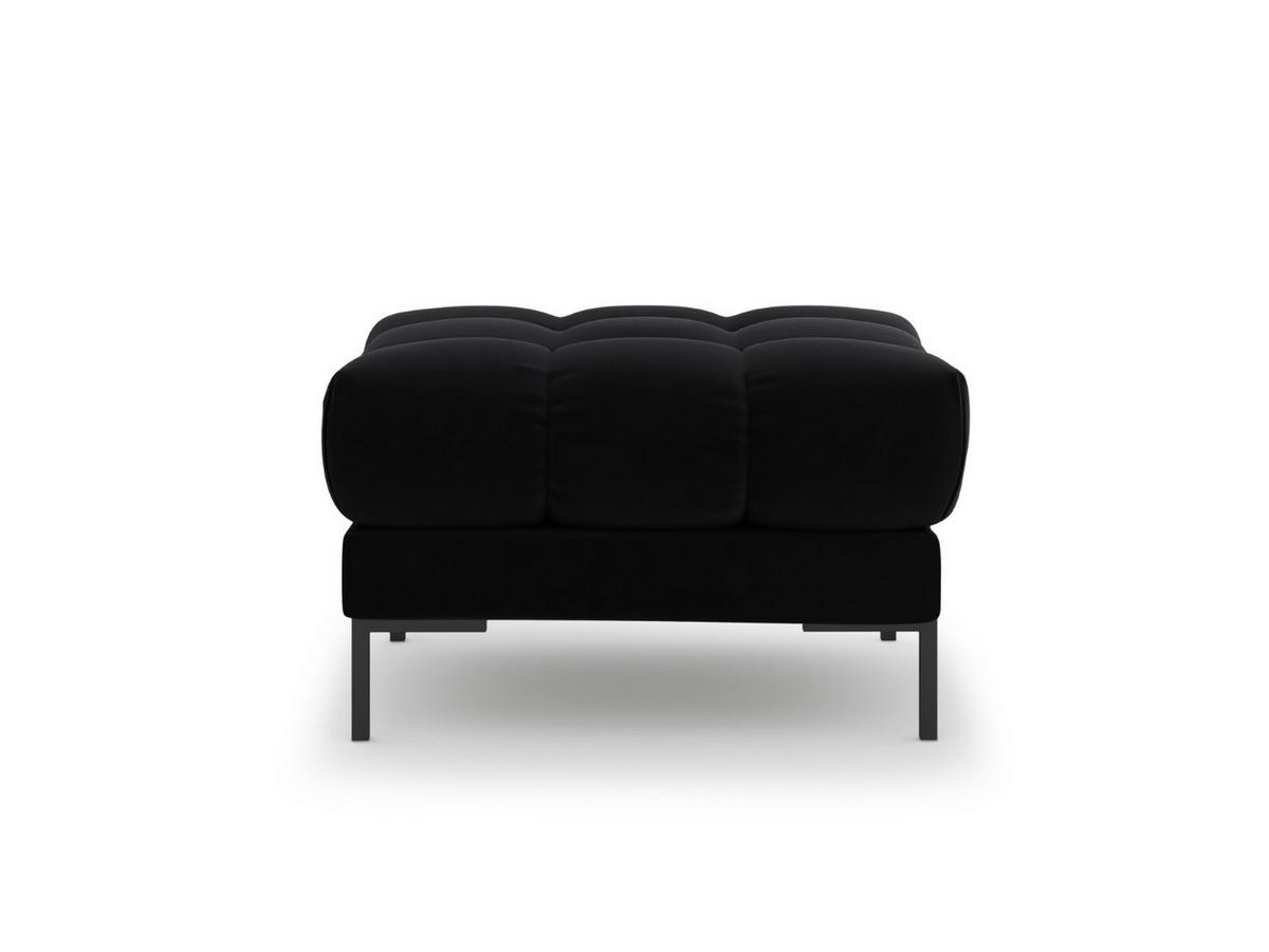 POUF Mamaia aus Samt schwarz - Schwarz, Textil (60/41/60cm) - Micadoni