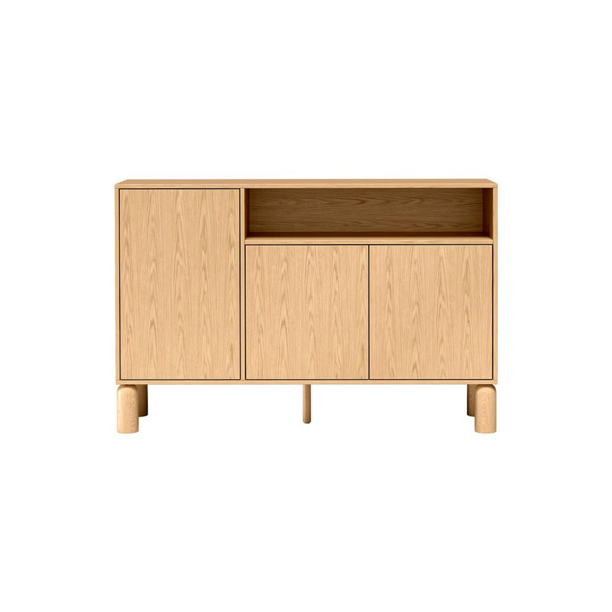 KOMMODE Sanden SN-2 140 x 91,6 x 40,6 cm Eiche Bookmatch - Eichefarben, Holz/Holzwerkstoff (140/91.6/40.6cm) - Koseto