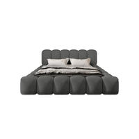 POLSTERBETT TRANI 200x200 cm, Anthrazit - Dunkelgrau, Textil (200/200cm) - Fedve