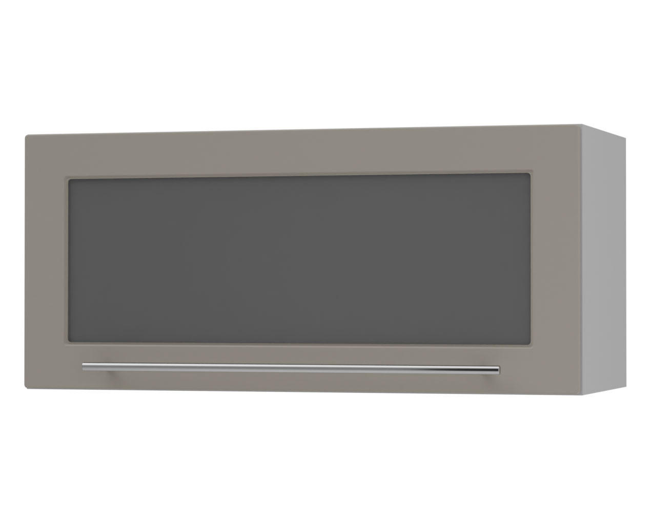 KLAPPHÄNGESCHRANK Kvantum W4BS/80 Beige Matt / Grau Matt 80 / 32,5 / 36cm - Beige/Grau, Holz/Holzwerkstoff (80/36/32.5cm) - Feldmann-Wohnen