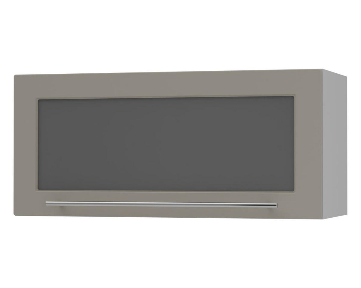 KLAPPHÄNGESCHRANK Kvantum W4BS/80-AV Beige Matt / Grau Matt 80 / 32,5 / 36cm - Beige/Grau, Holz/Holzwerkstoff (80/36/32.5cm) - Feldmann-Wohnen