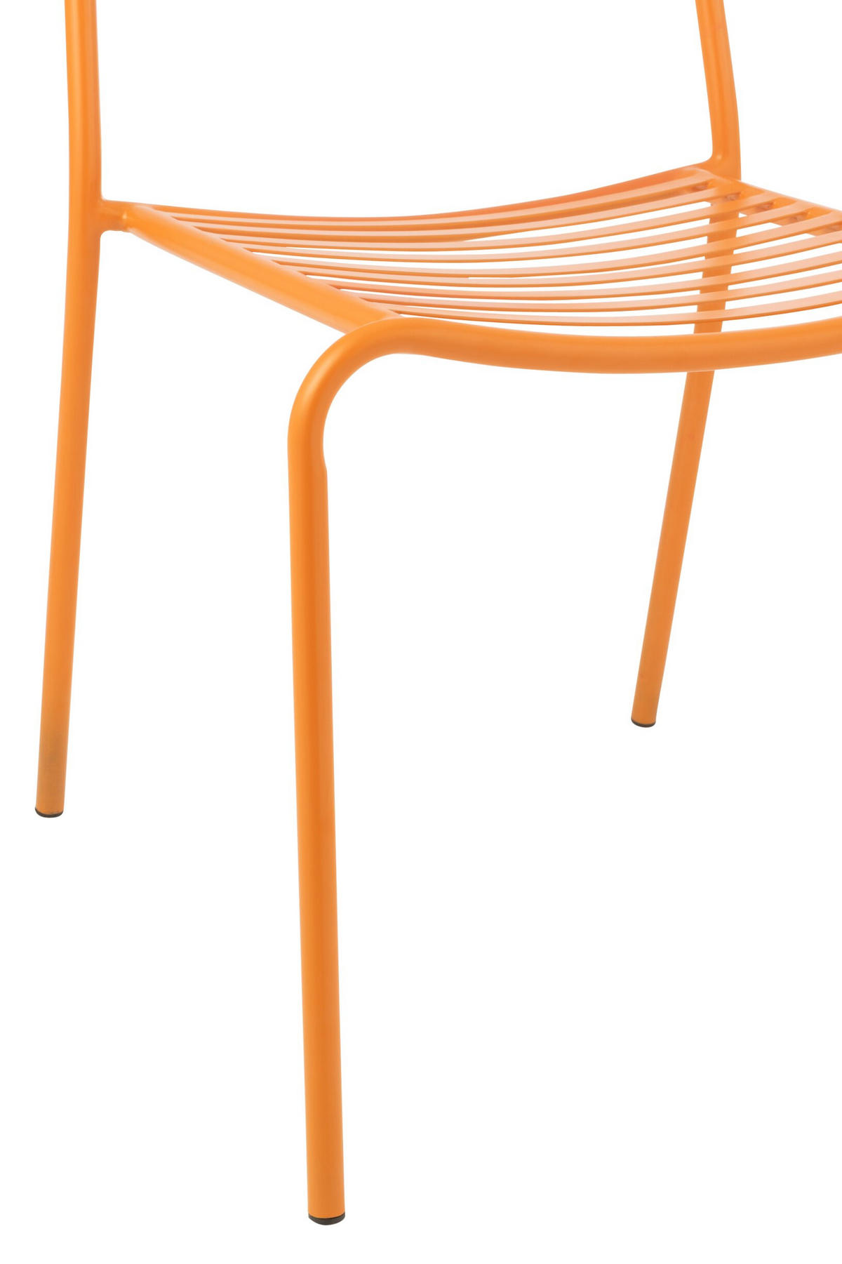 GARTENSTUHL GESTREIFT - Orange, Metall (56/81/50cm) - J-Line