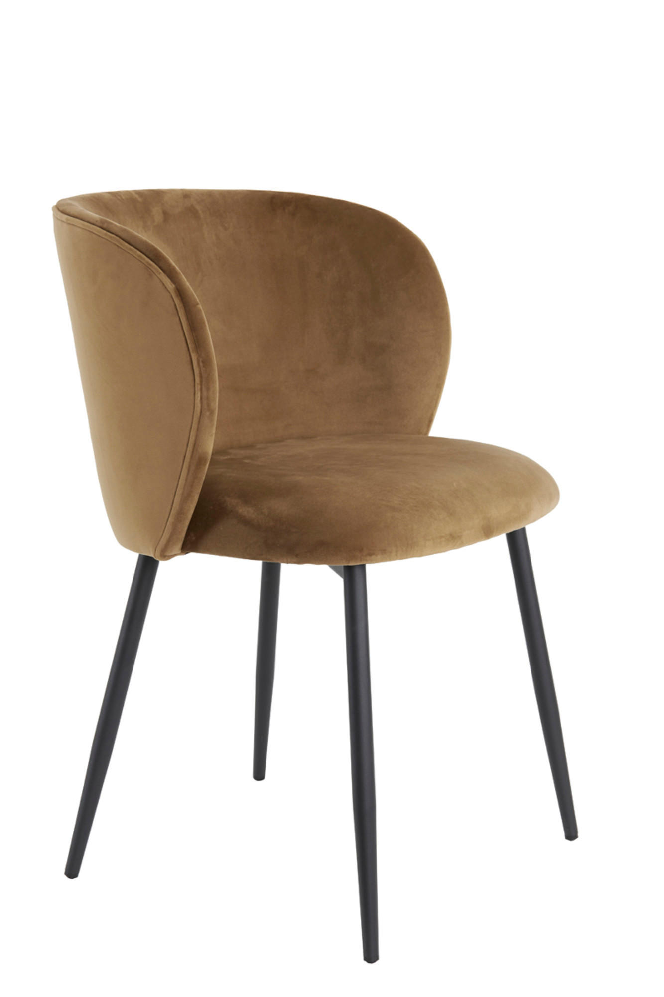 ESSZIMMERSTUHL Elyna Braun 56/55/79 cm - Braun, Textil (55/79/56cm) - Light & Living