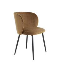 ESSZIMMERSTUHL Elyna Braun 56/55/79 cm - Braun, Textil (55/79/56cm) - Light & Living