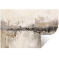 WANDTATTOO Moderne Kunst - Abstrakt - Beige 120x80 cm - Beige, Kunststoff (120/80/0.1cm) - MuchoWow