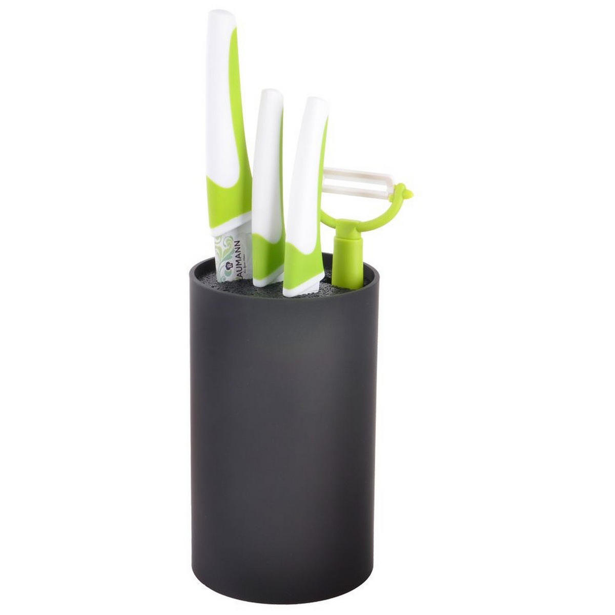 MESSERBLOCK Universal 18 cm Schwarz - Schwarz, Kunststoff (11/18/11cm) - Orion 