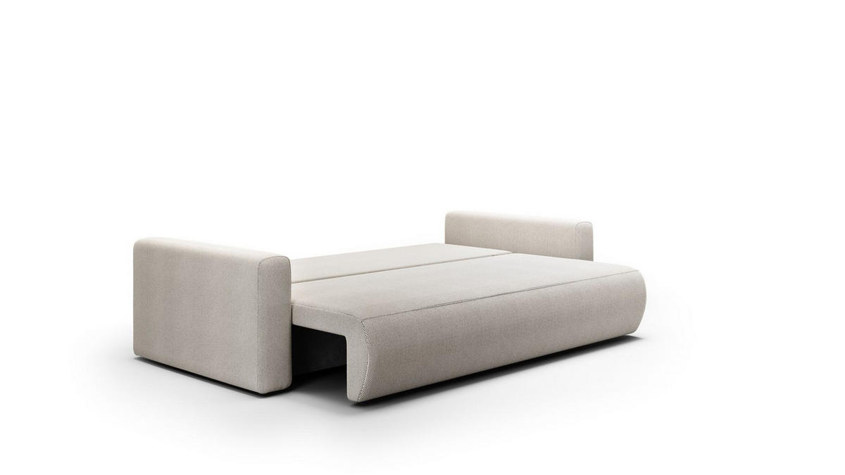 SOFA Schlafsofa Chaira - Hellgrau, Holzwerkstoff/Textil (238/85/103cm) - Fun Möbel