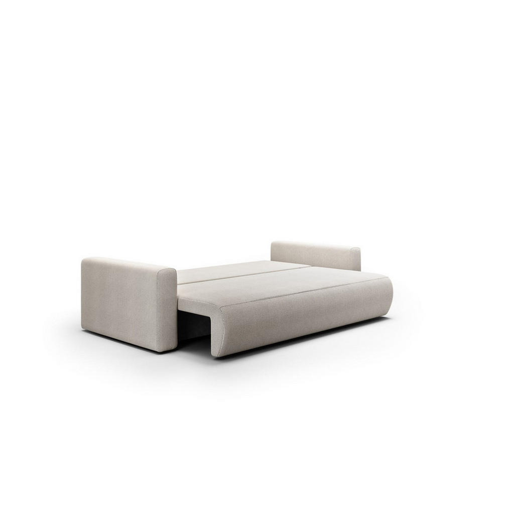 Thumbnail - Fun Möbel Sofa, Hellgrau, Textil, 238x85x103 cm, Wohnzimmer, Sofas & Couches, Schlafsofas