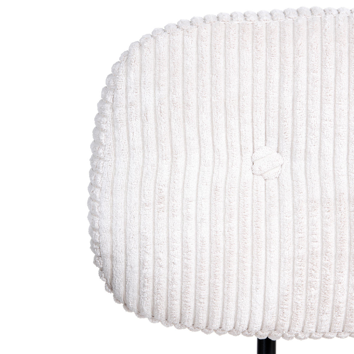 KANCELÁŘSKÁ ŽIDLE Manšestr Krémově bílá Algerita - krémová, textil (62/77/62cm) - Beliani