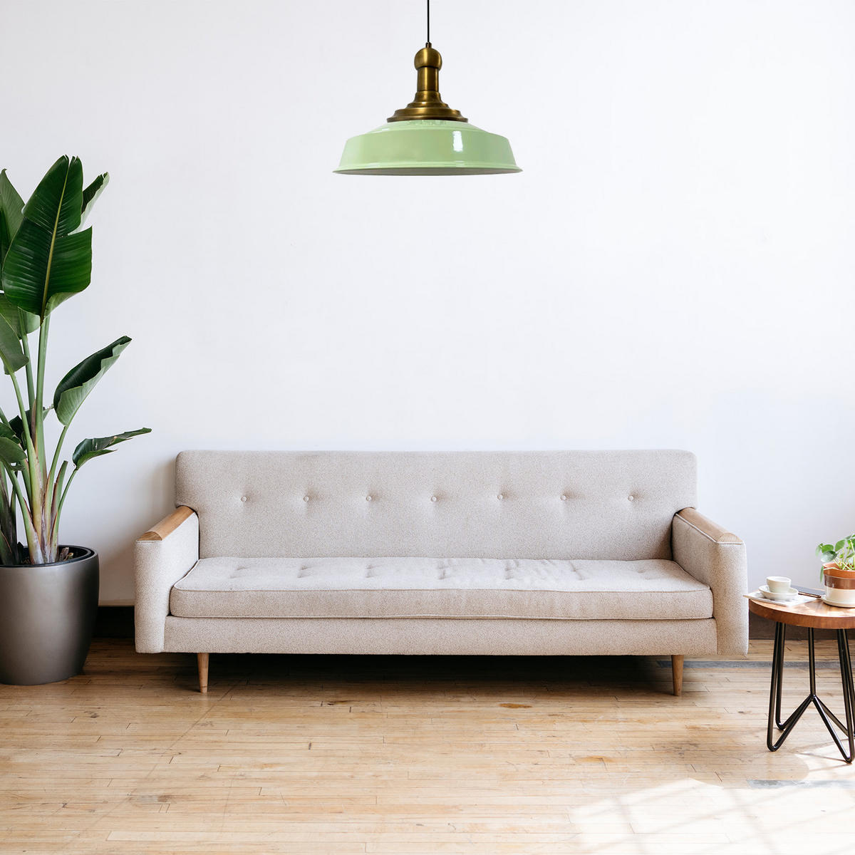 KÜCHENLAMPE Asletl Long-Knob 40/30 cm - Mintgrün, Metall (40/30cm) - Bamyum