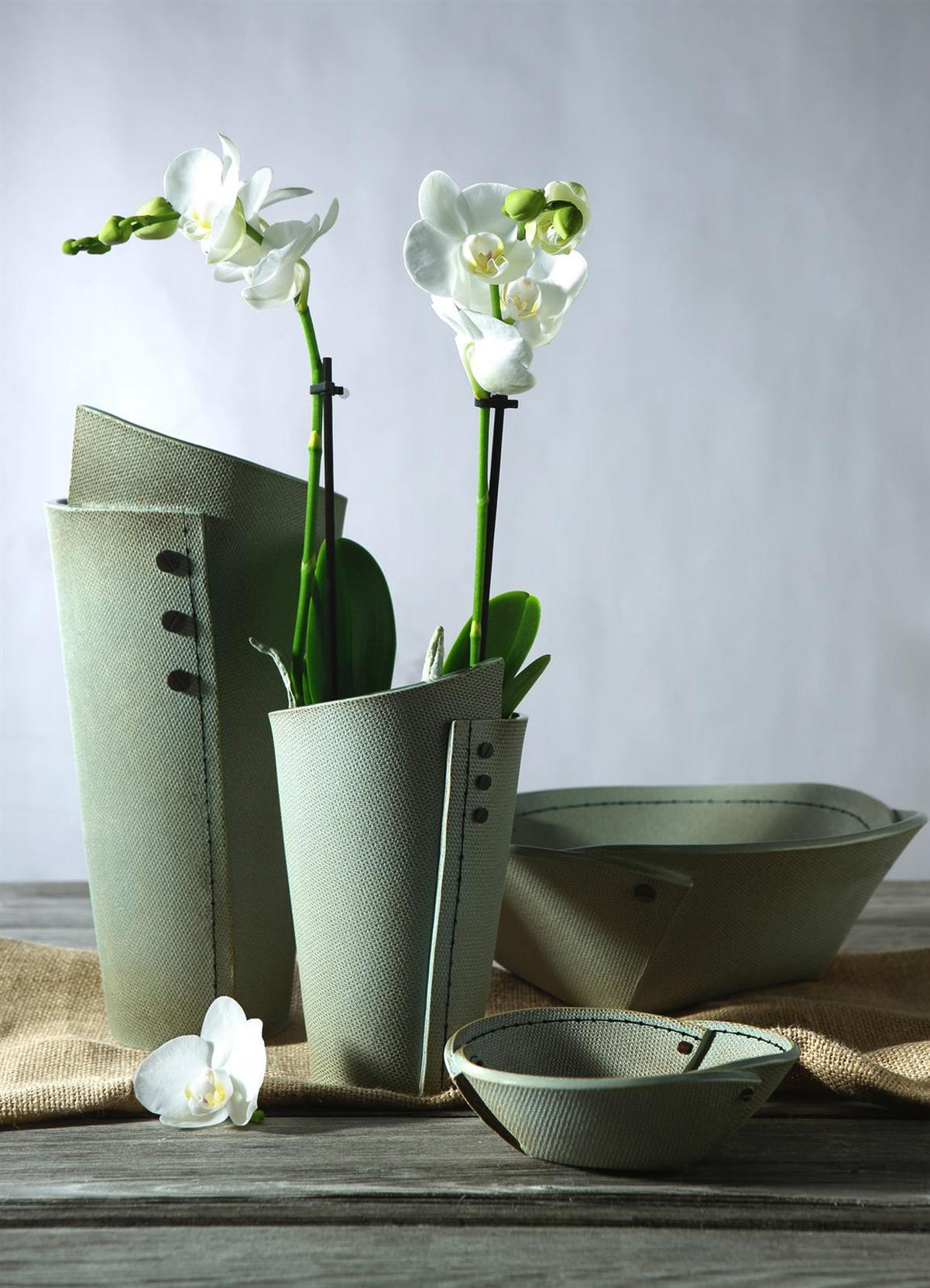 VASE Sirikit grün 31 cm - Grün, Keramik (31cm) - Goebel