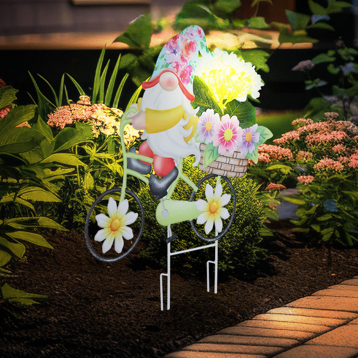 LED AUSSENLEUCHTE Metall Bunt - Multicolor, Metall (52.5/15/44cm) - Globo Lighting