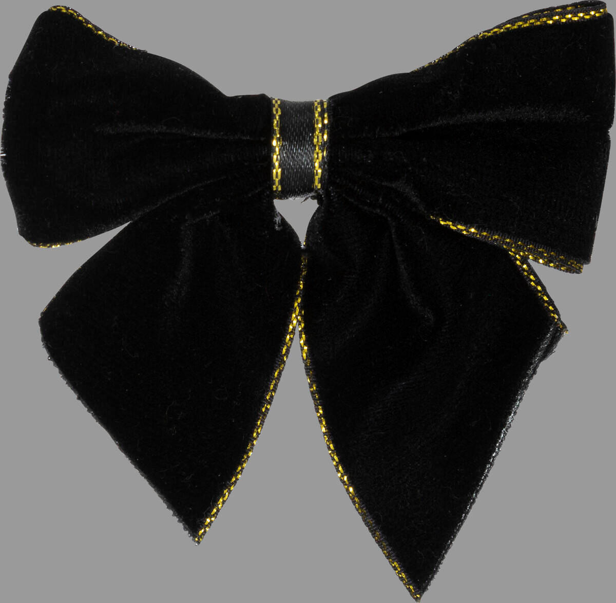 SERVIETTENRING Schwarze Schleife 2er-Set - Schwarz, Metall (5/7/10cm) - Atmosphera Createur d´interieur