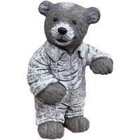 STEINFIGUR Teddy Leopold, frostfest, XL Format - Grau, Stein (29/45/27cm) - stoneandstyle