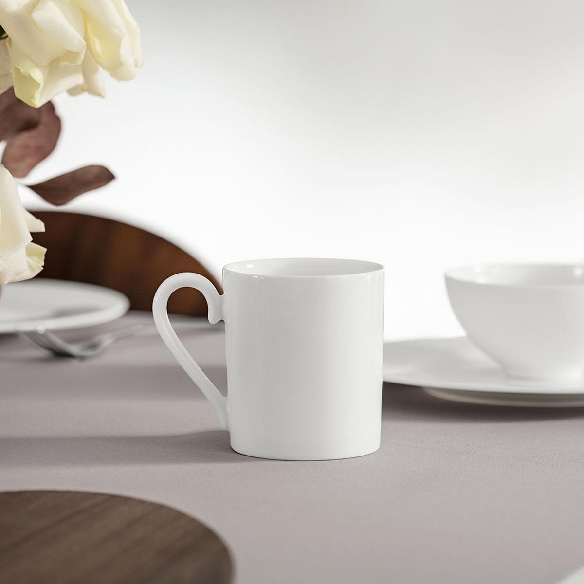 BECHER MIT HENKEL Royal weiß 230 ml 6er Set - Weiß, Keramik (0.23L) - Villeroy & Boch
