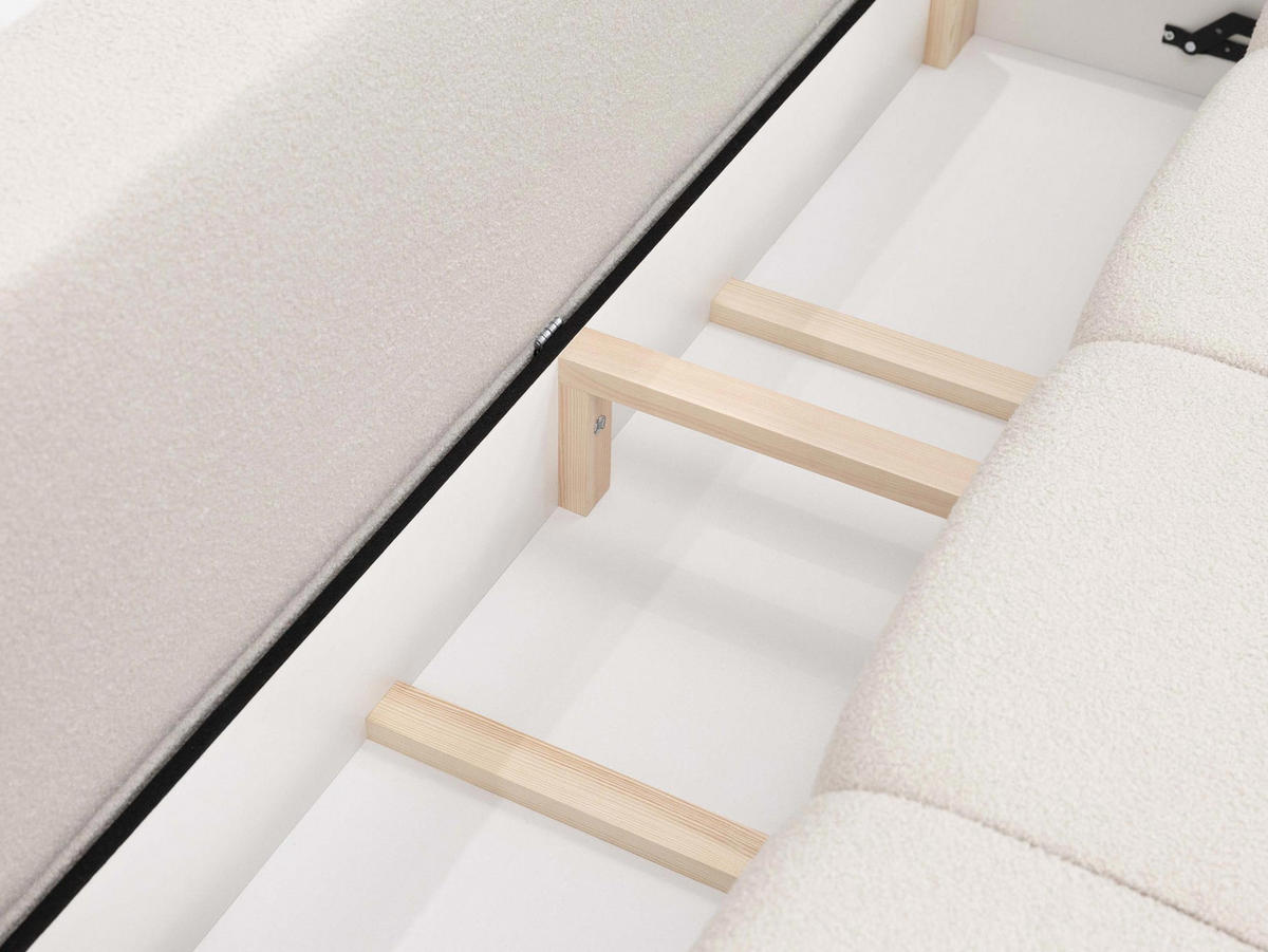 SCHLAFSOFA Mitto - Hellbraun/Schwarz, Holzwerkstoff/Kunststoff (250/85/117cm) - MIRJAN24