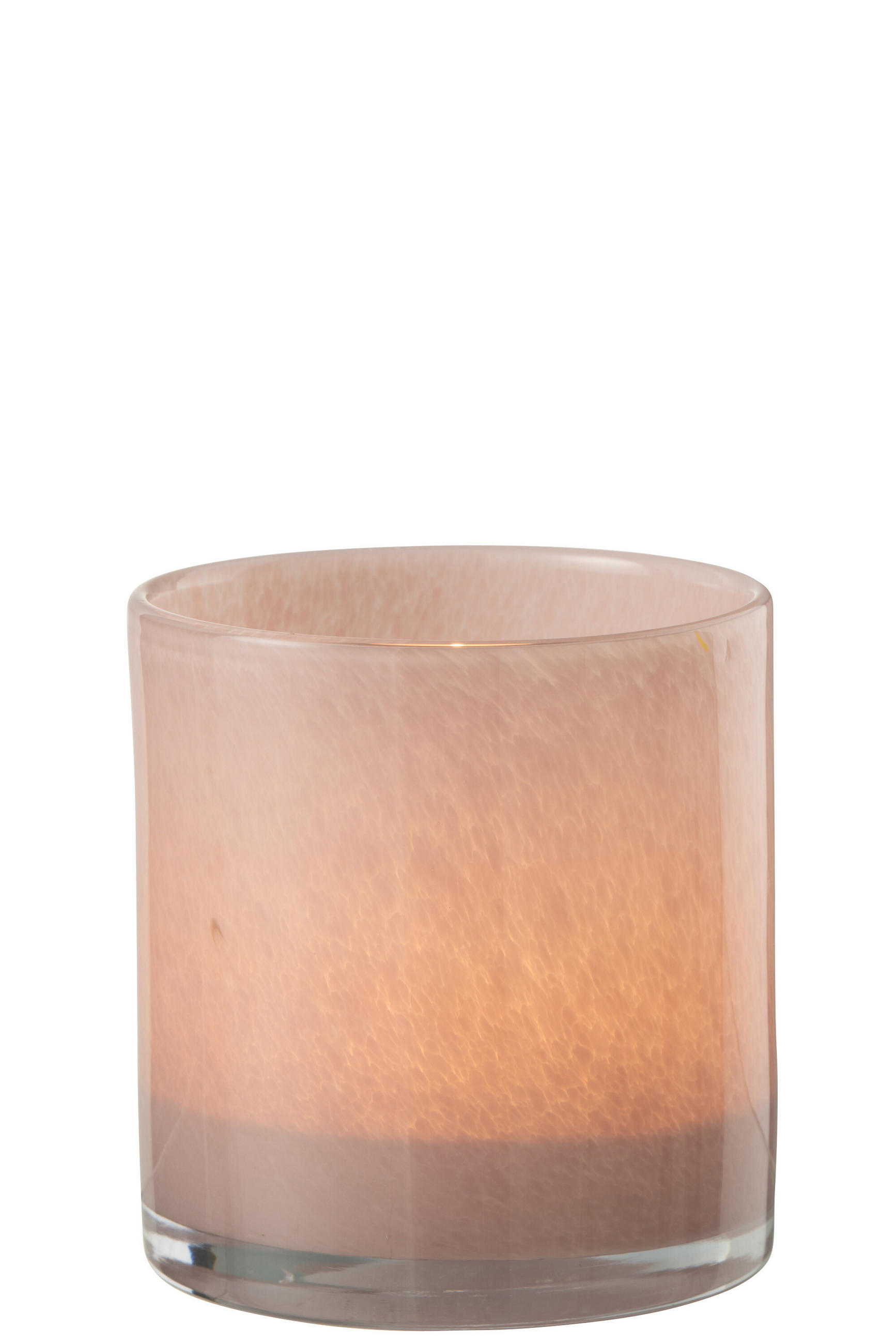 KERZENHALTER JADE - Glas - Rosa - M - Pink, Glas (12/12cm) - J-Line