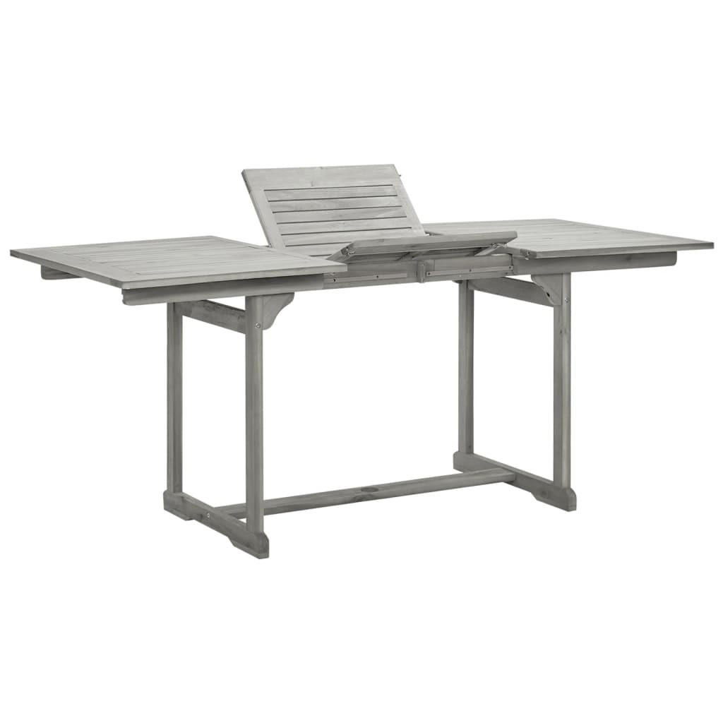 Deluke Gartentisch Grau 80x75x170 cm