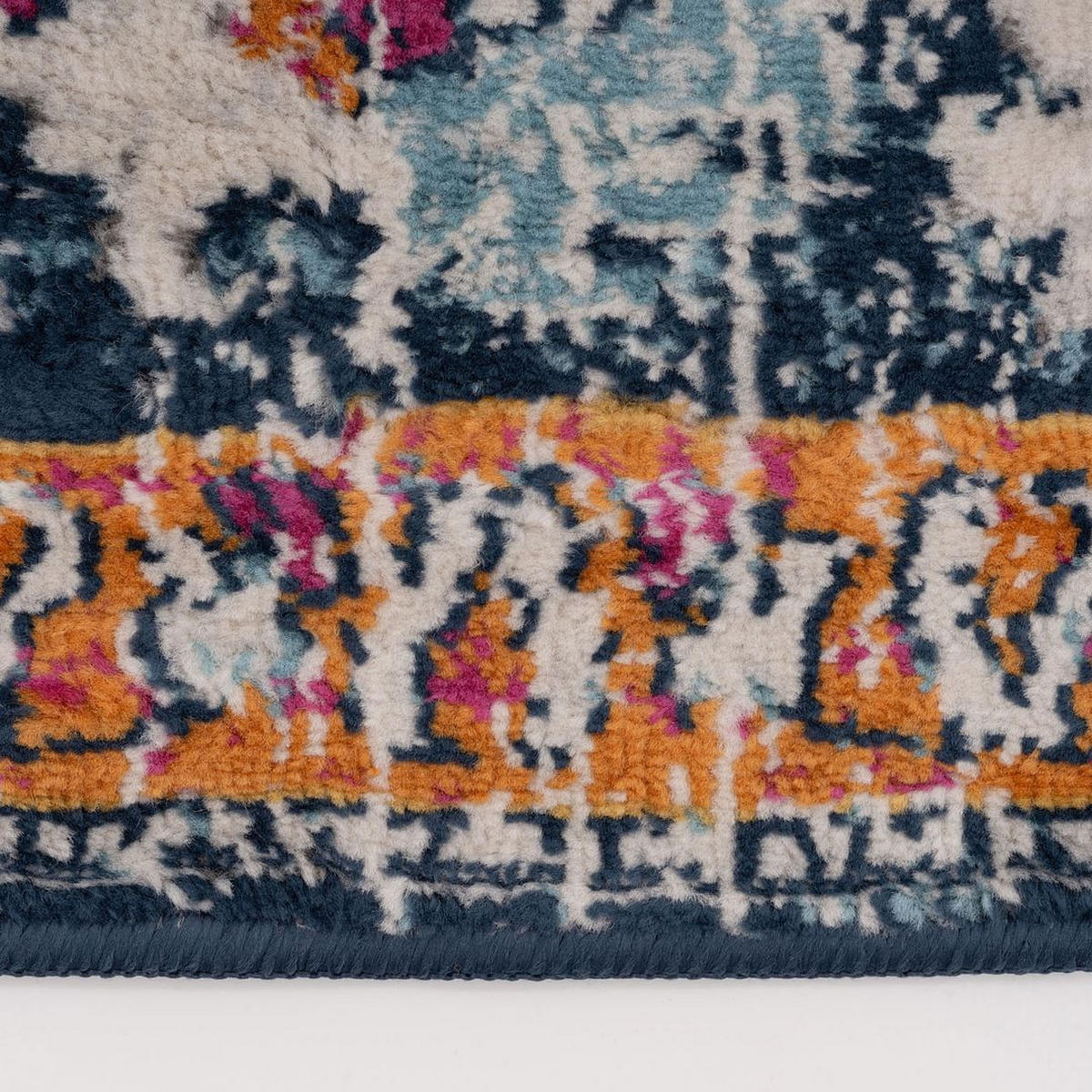 VINTAGE-TEPPICH Joyful Multi - Türkis, Textil (200/290cm) - Kukoon Rugs