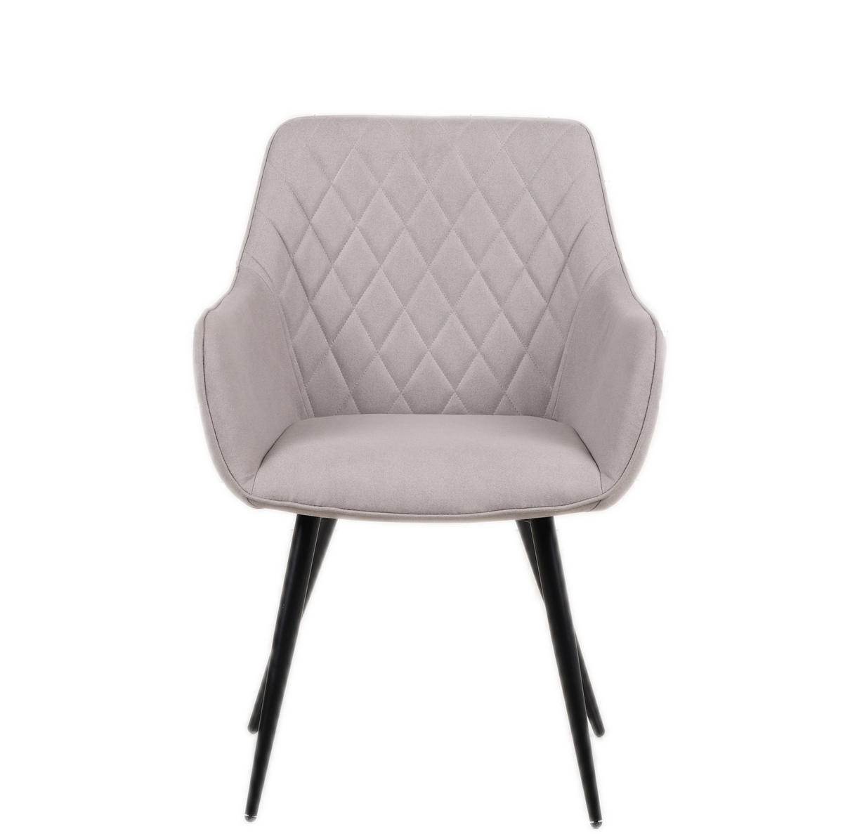 ARMLEHNSTUHL ELLI - Schieferfarben/Anthrazit, Textil/Metall (63/92/62cm) - SAM