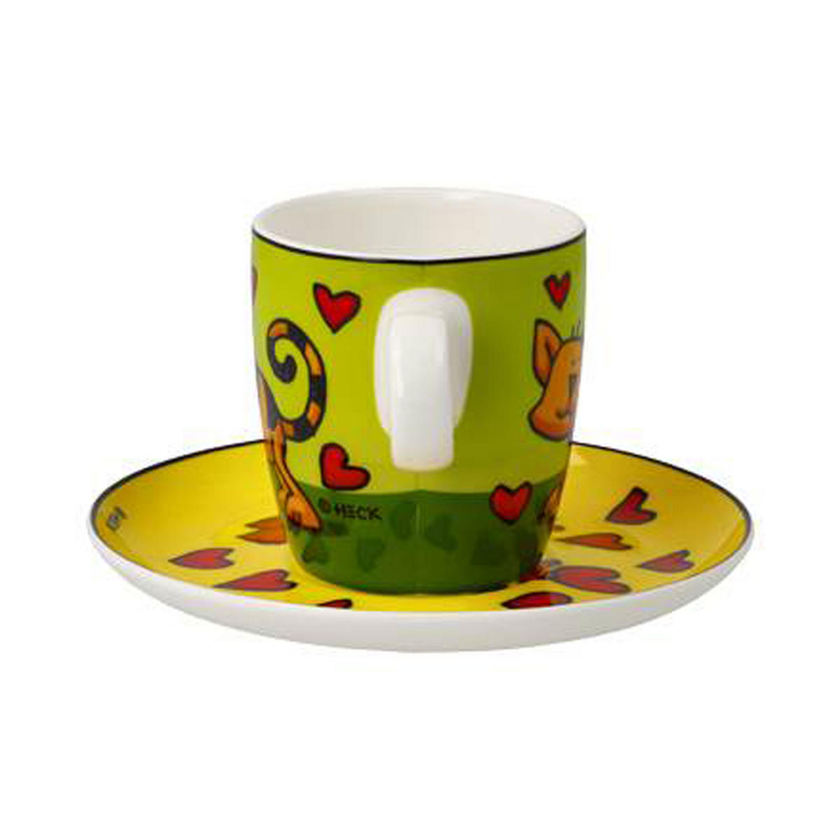 ESPRESSOTASSE Ed Heck - Love Cat, Fine Bone China - Multicolor, Keramik (0.1L) - Goebel