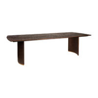 ESSTISCH Ostara Braun 240/100/77cm - Braun, Metall (240/100/77cm) - PTMD Collection