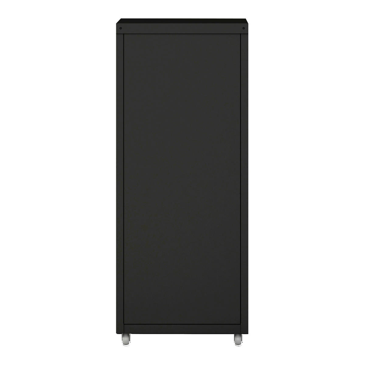 ROLLCONTAINER Kökar - Schwarz, Metall (28/69/41cm) - [en.casa]