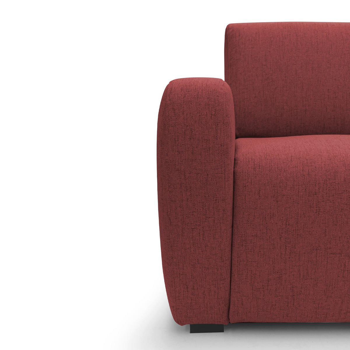 SCHLAFSOFA Duna - Rot, Textil (195/93/100cm) - Divani.store