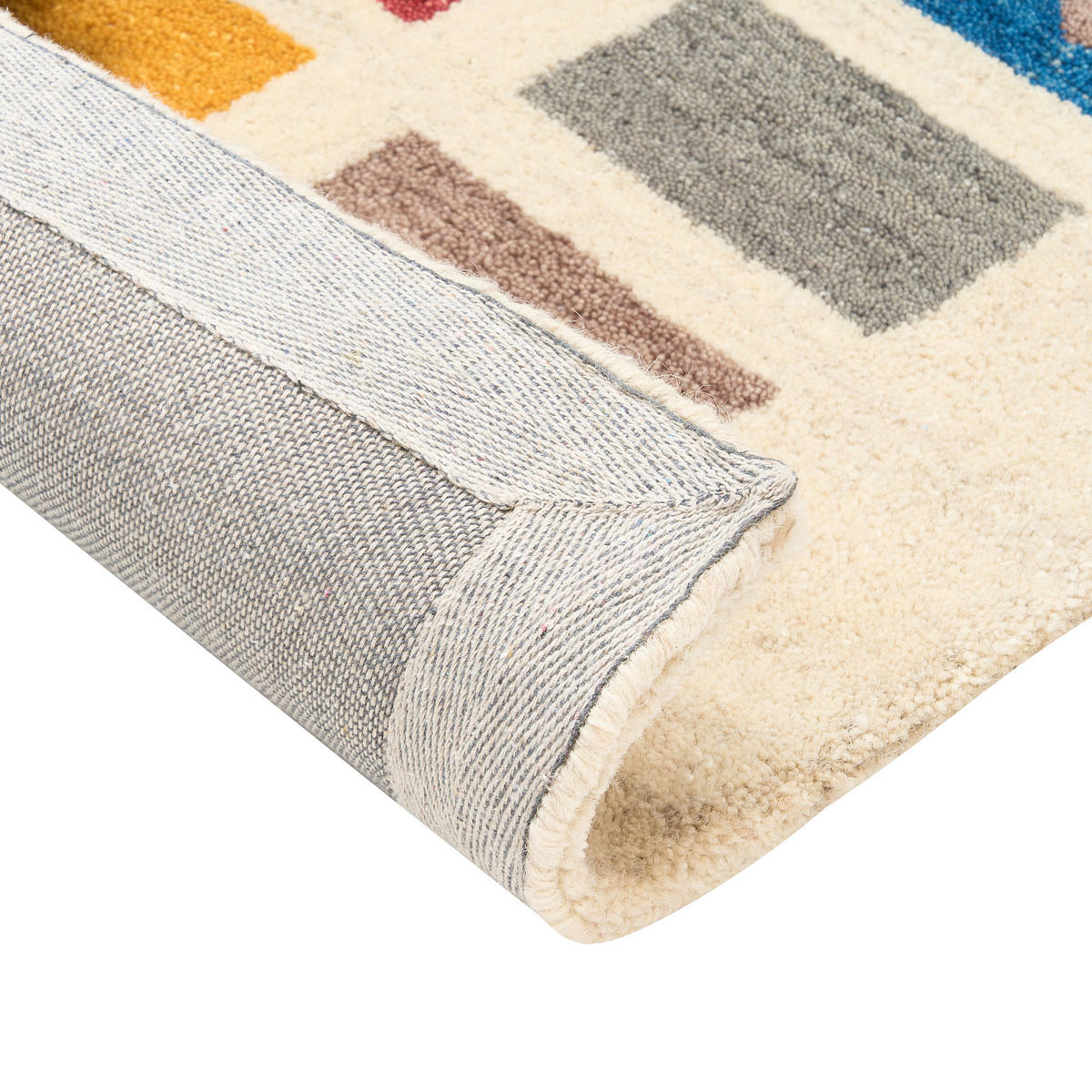 KURZFLOR-GABBEH Muratli 200/140 cm - Multicolor, Textil (140/200cm) - Beliani