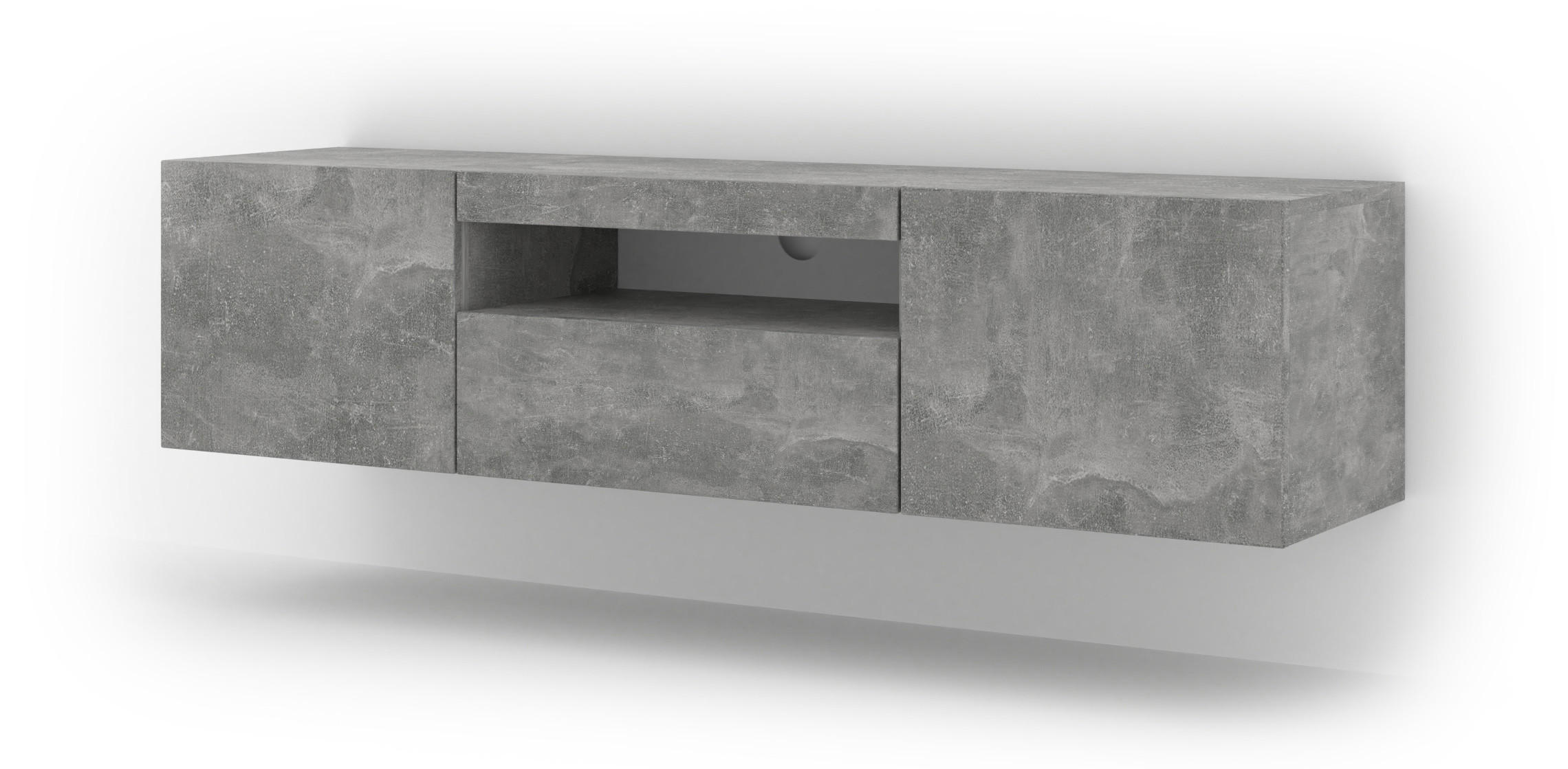 Raumhirsch Furniture TV Grau 150x42x37 cm
