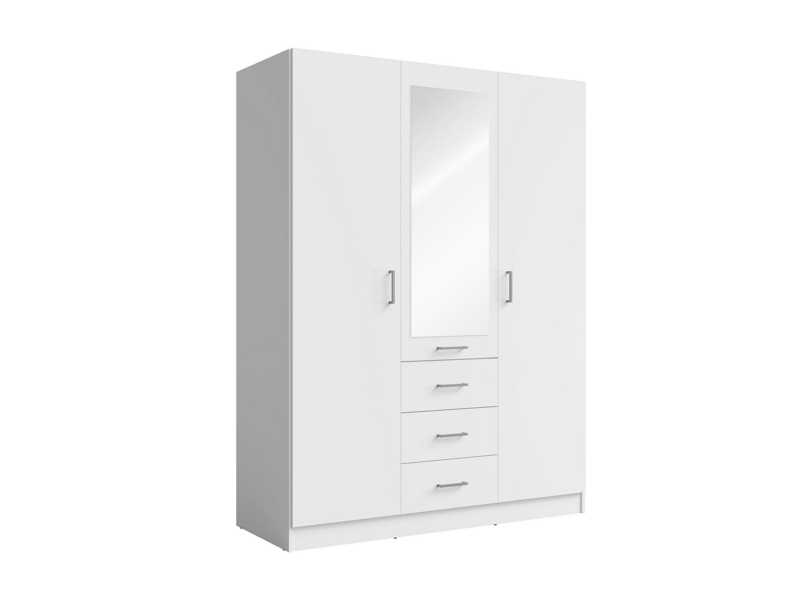 Masseno Drehtürenschrank Weiß 150.5x200.5x58 cm