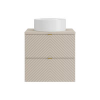 EINZELWASCHTISCH - 60 cm x 46 cm - Holz, Platte - Beige - DORIONI - Beige, Holz (60/61.6/46cm) - Vente-Unique