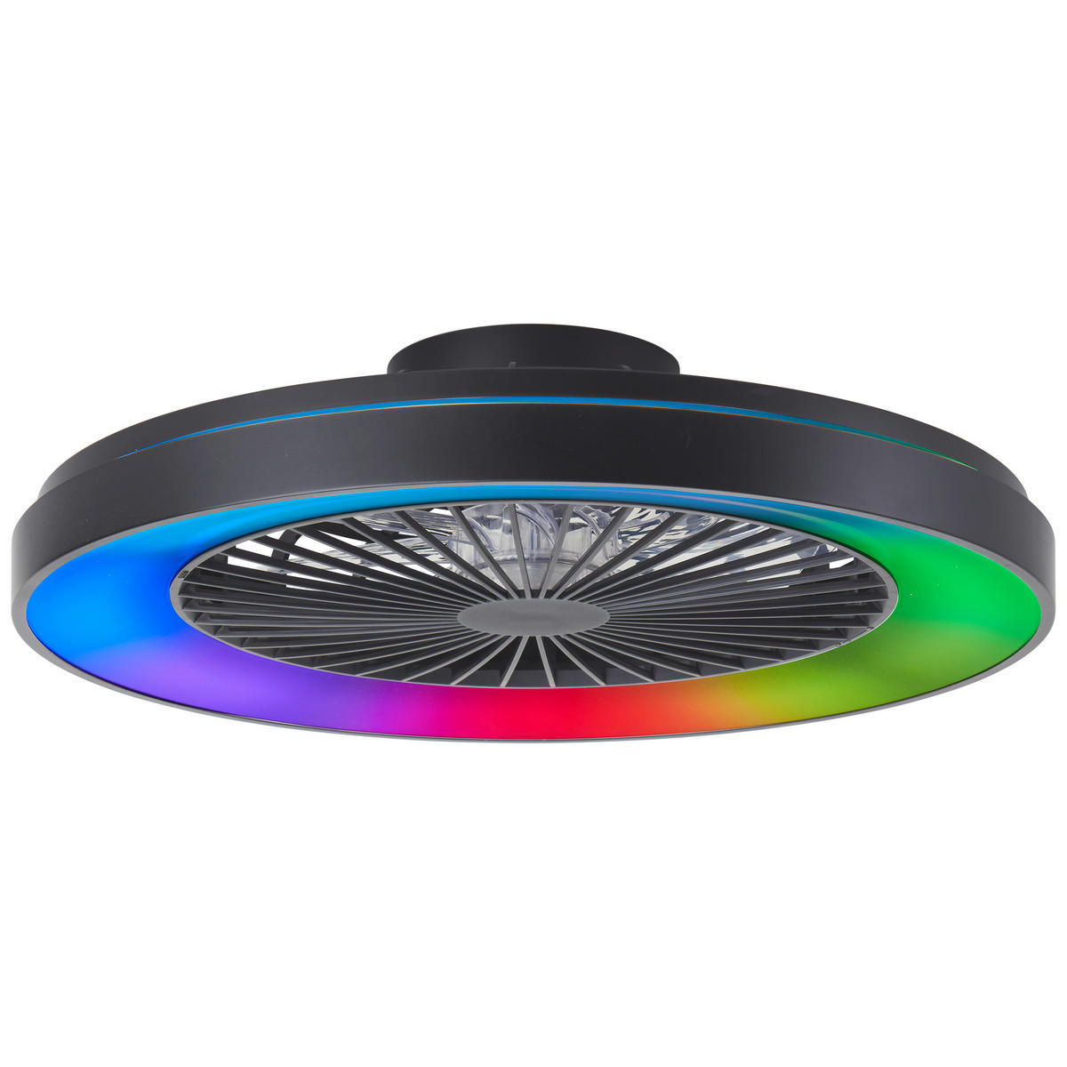 LED DECKENLEUCHTE Mazzaro Schwarz 57,6/57,6/14,8 cm - Schwarz, Kunststoff (57.6/57.6/14.8cm) - Brilliant