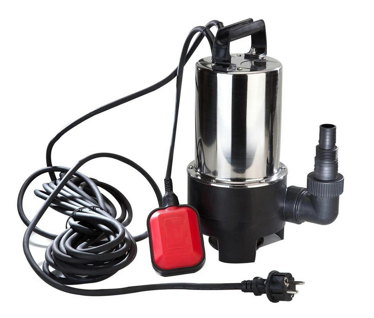 SCHMUTZWASSERPUMPE, 550 W, Edelstahl, 10.000 l/h - Silberfarben, Metall (24/20/43cm) - Westfalia