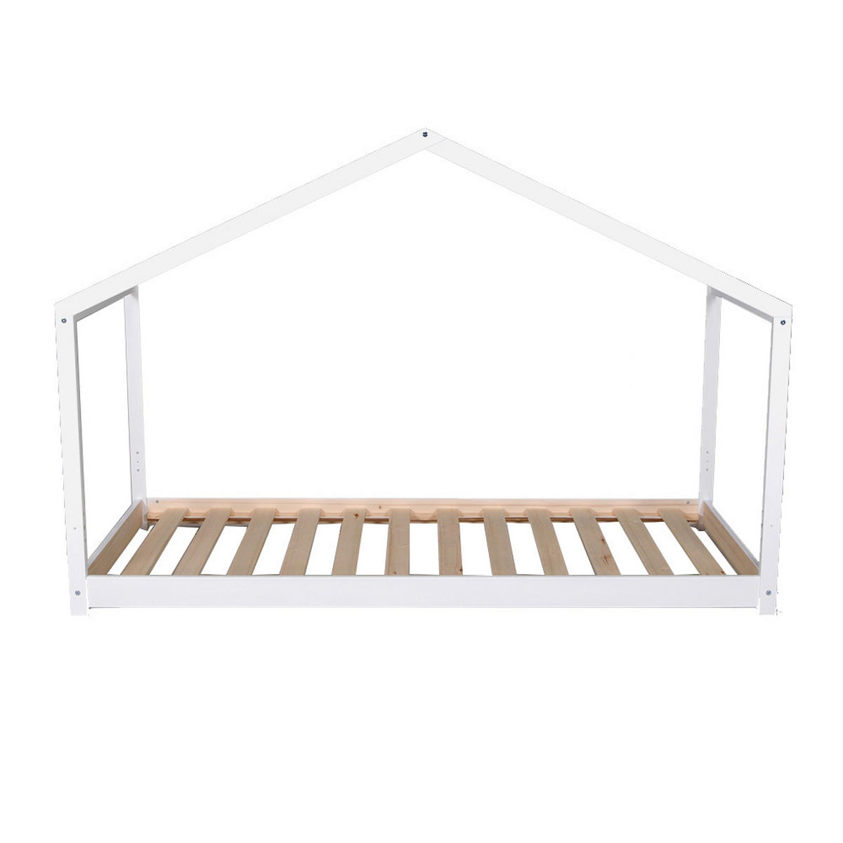 HAUSBETT KOALA MIT LATTENROST/ Kinderbett 90x190 - Weiß - Weiß, Holz (90/190cm) - Weber Industries