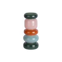 VASE Burano Rings - Mehrfarbig - 30 cm - Multicolor, Glas (13.5/30cm) - Present Time