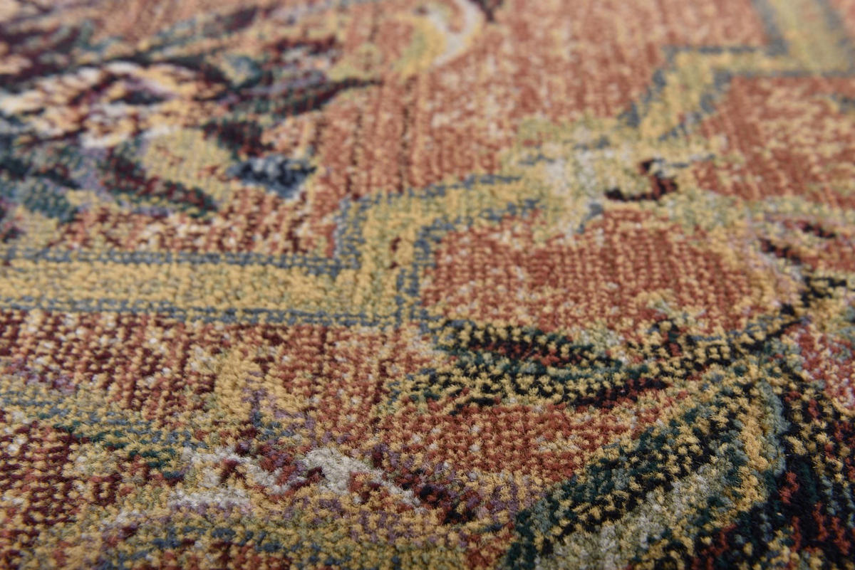 WEBTEPPICH Gabiro 856 200x200 cm - Rostfarben, Textil (200/200cm) - THEKO