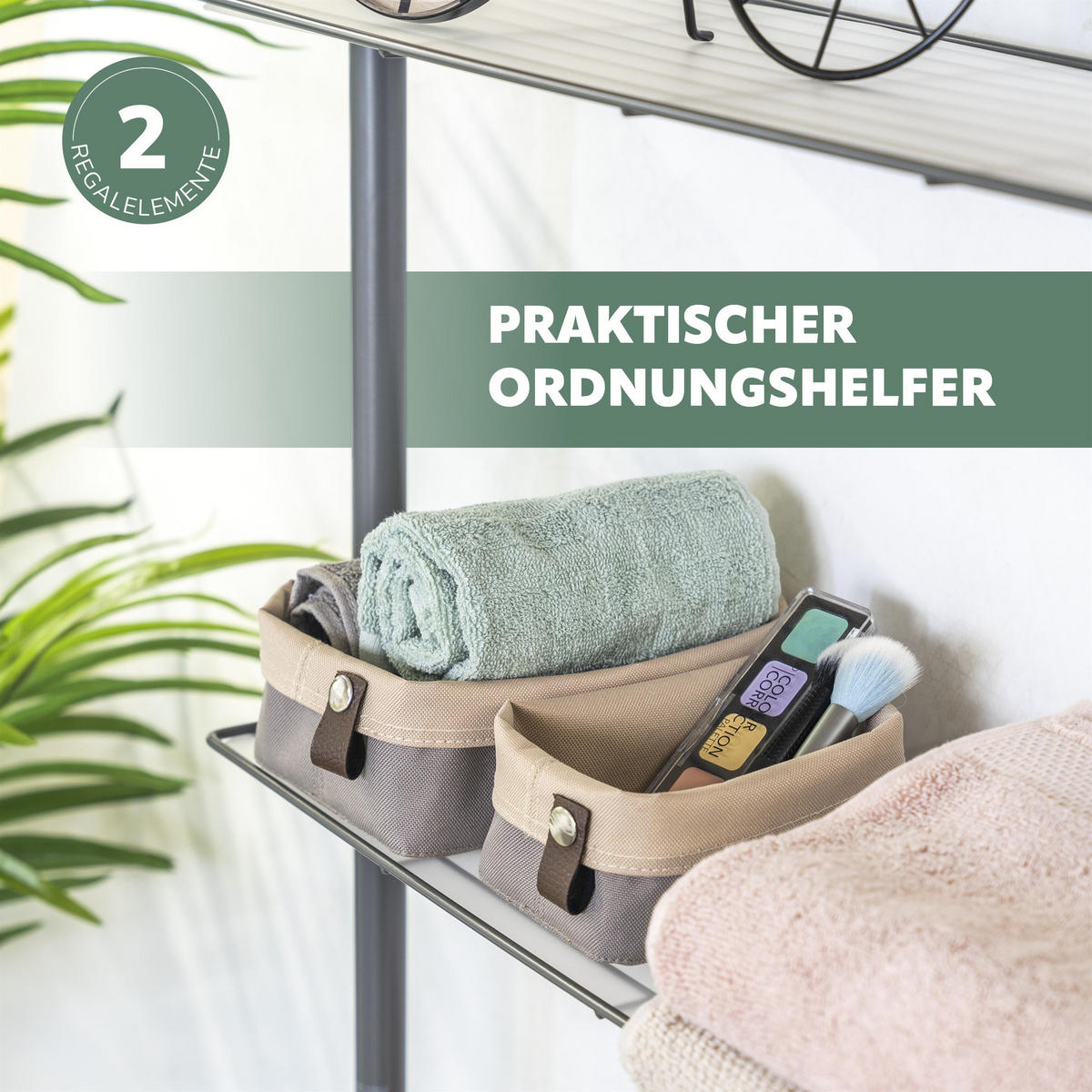 TELESKOP-REGAL, grau - Grau, Metall (71.5/290/20cm) - bremermann