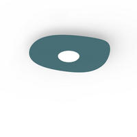 DECKENLEUCHTE River Free X1 - Blau, Metall (20/23/4cm) - Lumicom