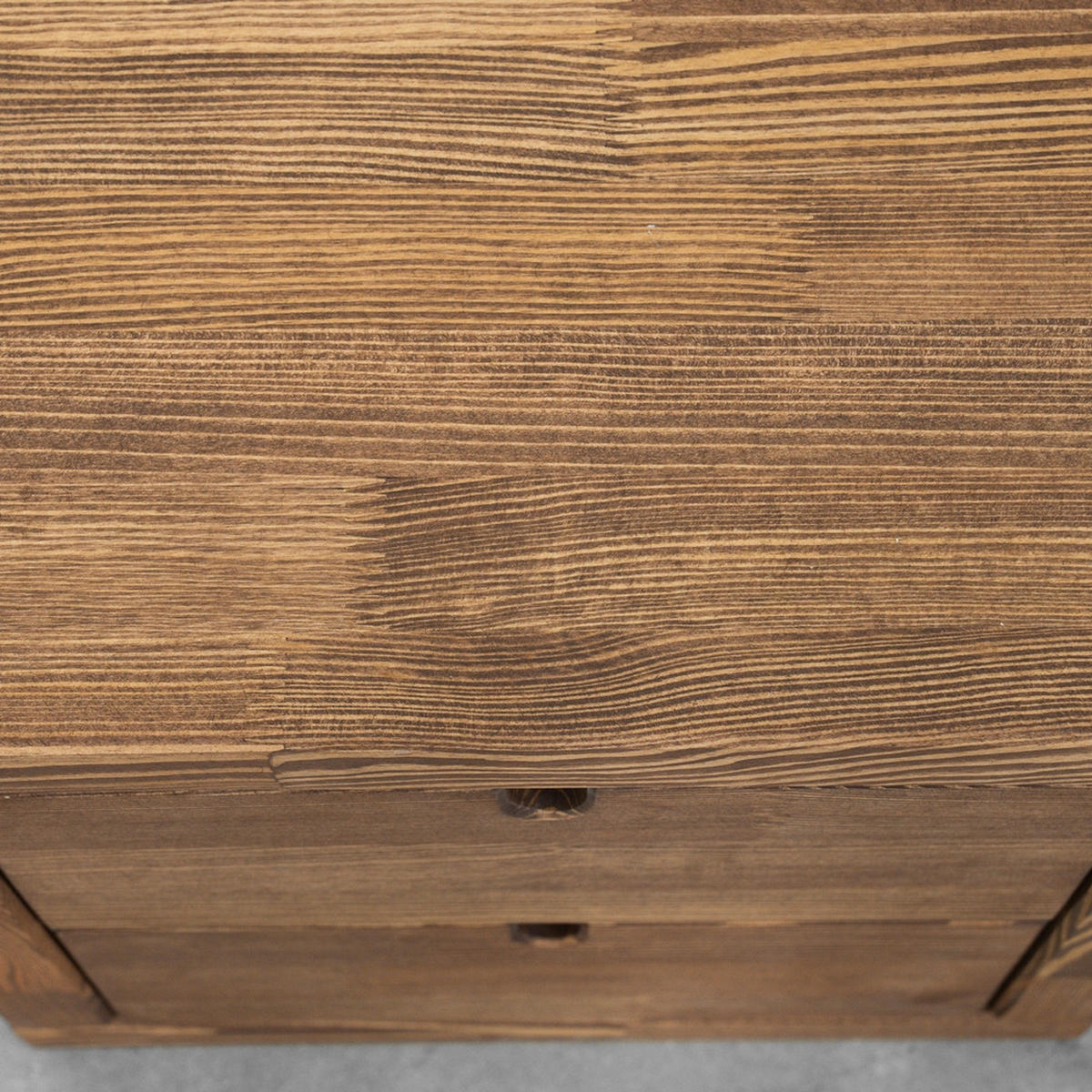 NACHTTISCH aus Massivholz MARIKA 1 - Dunkelbraun, Holz (40/40/40cm) - Seart