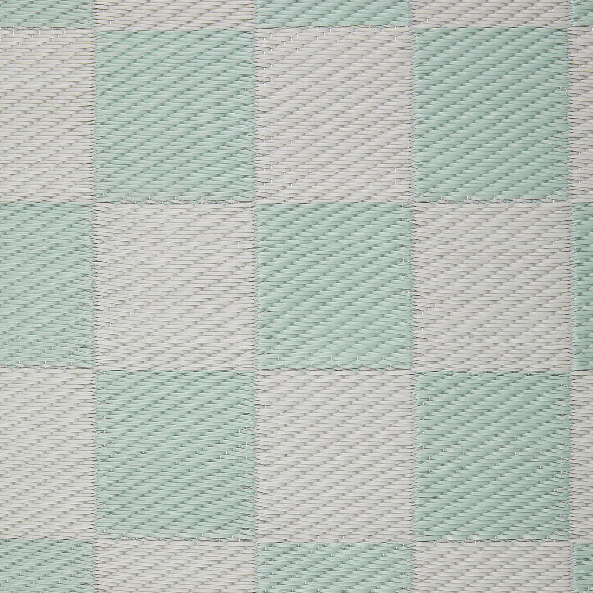 OUTDOORTEPPICH Colour Clash Karo 118x180 cm - Türkis, Kunststoff (150/90cm) - Butlers