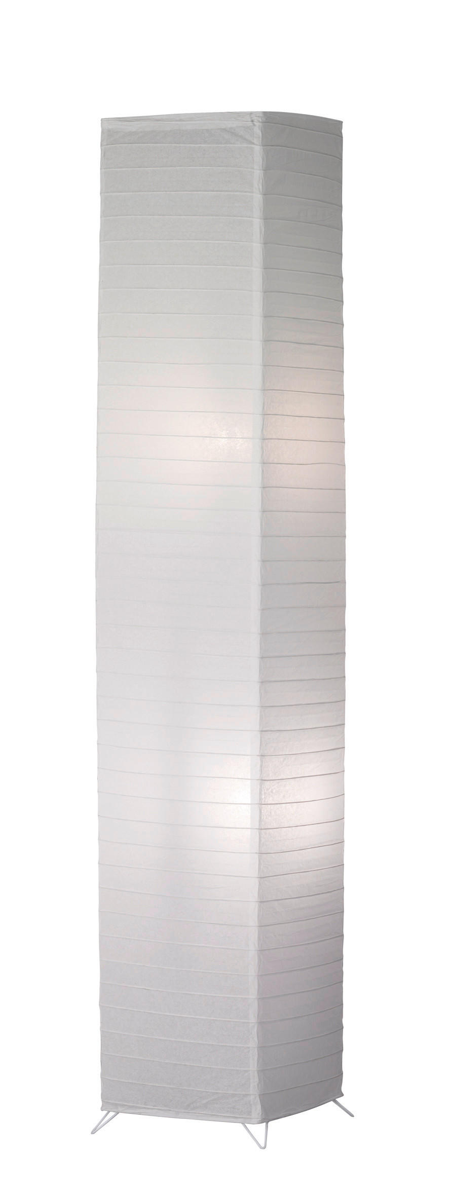 STEHLAMPE BAMBOO - Weiß - 0/0/130 cm - Weiß, Metall (25/25/130cm) - Trio Leuchten